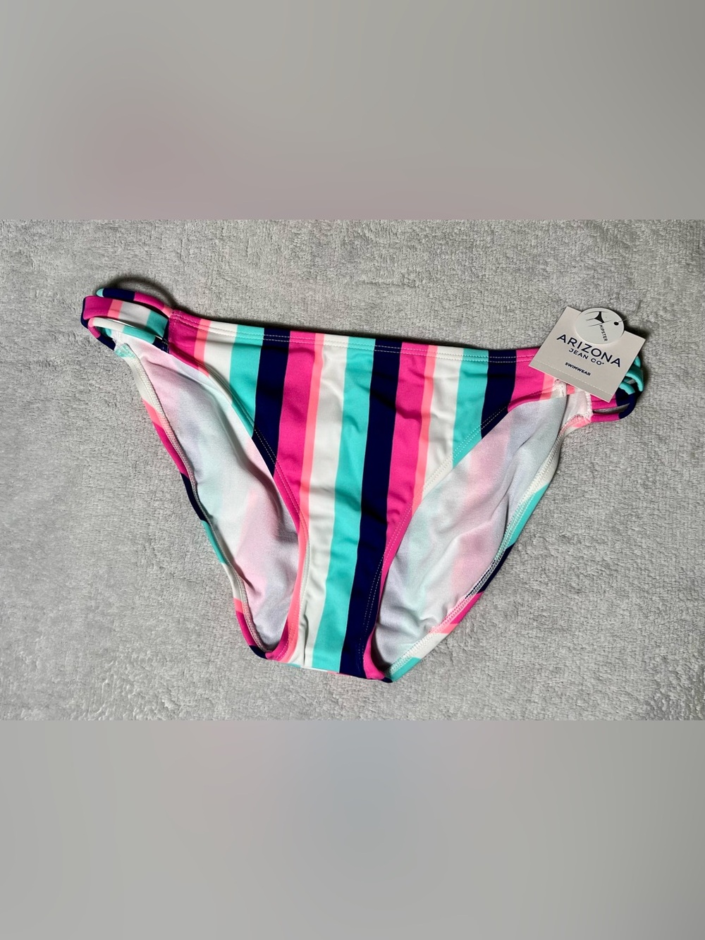 NWT! Striped Multi-Color Bikini Bottom - Women's Swim